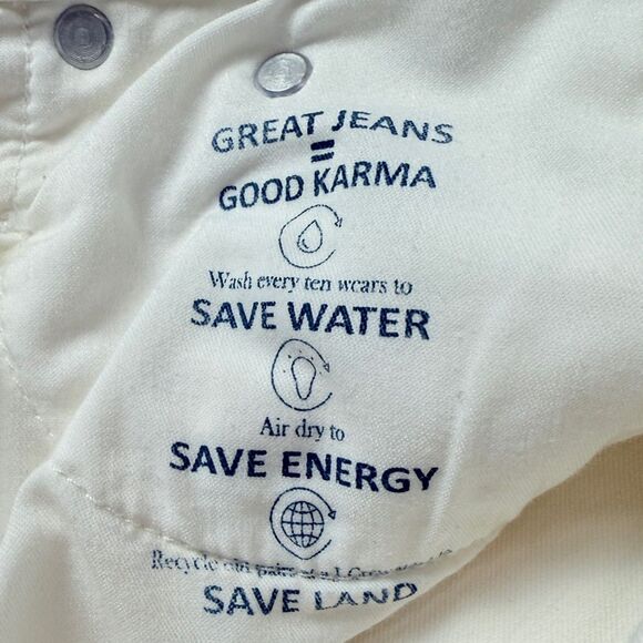 J. Crew White Button Fly Vintage Straight Jeans - Picture 6 of 7